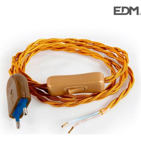 Cavo di Alimentazione EDM 2 m Interruttore luce Cordoncino