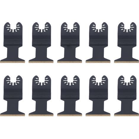 Set of 10 HSS HCS multi-tool oscillating saw blades with anti-corrosion surface coating (1/5)