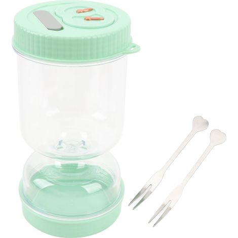 Pot à cornichons en plastique, grande capacité, séparateur de jus polyvalent et sûr pour légumes et fruits (1/5)