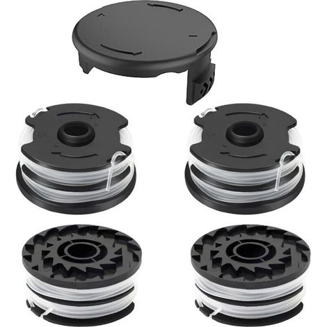 Fadenspule passend für Parkside TLP-01, Ersatztrimmer für Parkside PRTA 20-Li C3, A1, B1, B2, PRT 550 A1, A2, A3, A5, B6, PRT 300 A1, Abdeckung TLP-01-1 (4 Spulen + 1 Abdeckung) (1/5)