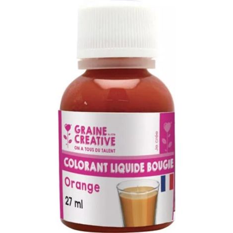 Graine Créative - Colorant liquide pour bougie 27 ml Orange (1/2)
