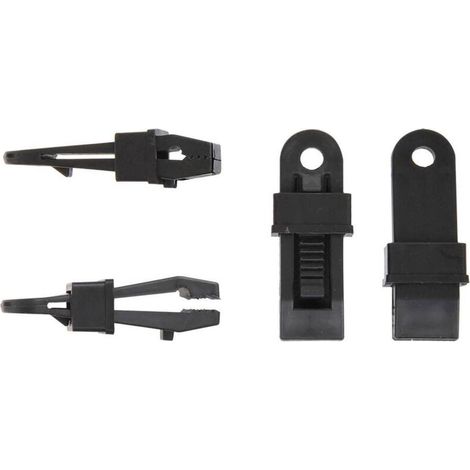 Clips pour Tapis de Tente, Lot de 4, en Plastique, Moquettes et Tapisserie de Sol, Camping et Auvent, Fixation et Maintien, Accessoire Camping-Car et Caravane (1/5)