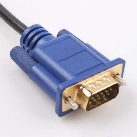 Câble Hdmi Vers Vga - 1 8 M - Adaptateur Vidéo Numérique - Pour Ordinateur Portable Et Écran - 1 Pièce (1/4)