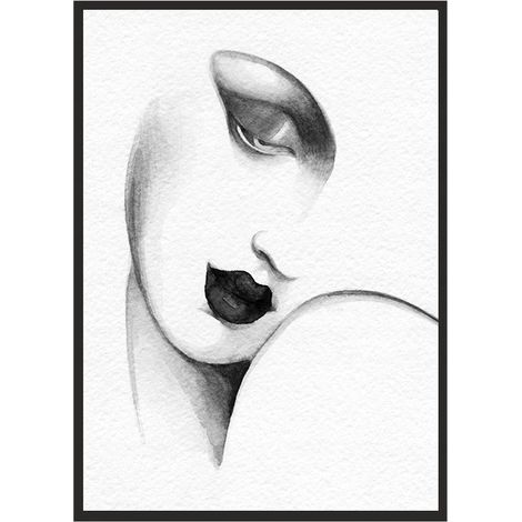 Bildplakat im Rahmen 43x33 cm Gesicht 8 P564 (1/4)