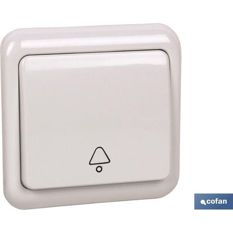 Pulsador empotrar modelo pacific blanco 10a
