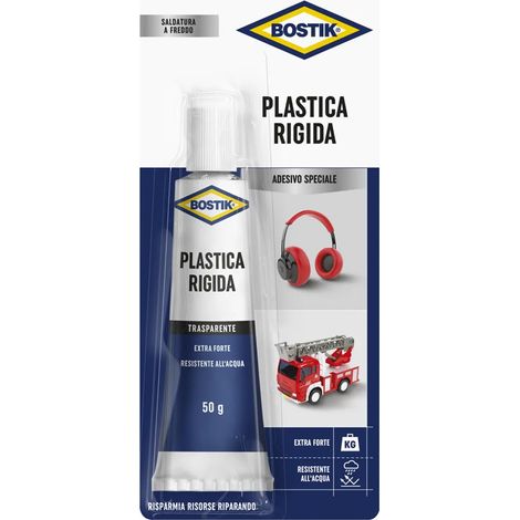 ADESIVO 'PLASTICA RIGIDA' gr. 50- 6 blister - BOSTIK