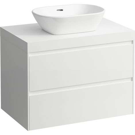 LAUFEN LANI encimera de lavabo blanco mate incl. mueble bajo