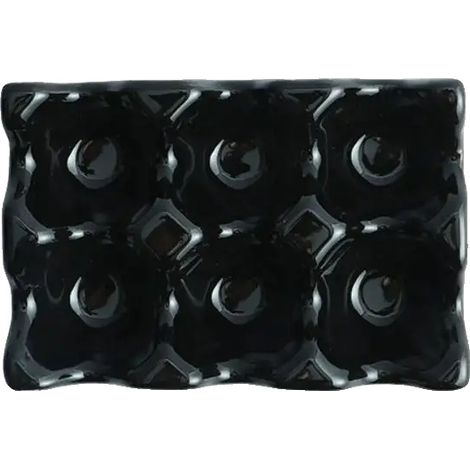Porte-œufs, Matériau en céramique, Compatible lave-vaisselle, noir (1/2)