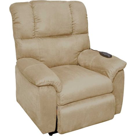 POLTRONA ALZAPERSONA ELECTRICA MARRONE CHIARO SHANON