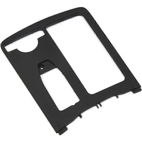 Cache décoratif noir carré pour porte-gobelet de console centrale pour Mercedes-Benz Classe C W204 (2007-2014) (1/5)