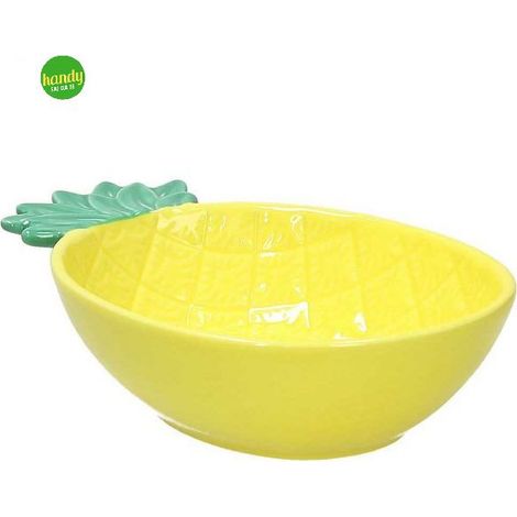 Ciotola Ananas Piccola 17 Cm X 12 Cm X 4,5 Cm Pachy Stoneware Giallo (1/2)