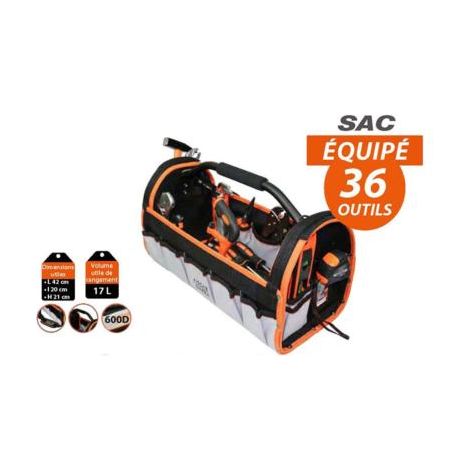 Sac à outils nylon et 36 outils (1/2)