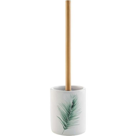 Brosse WC Déco "Havane" 36cm Blanc (1/4)