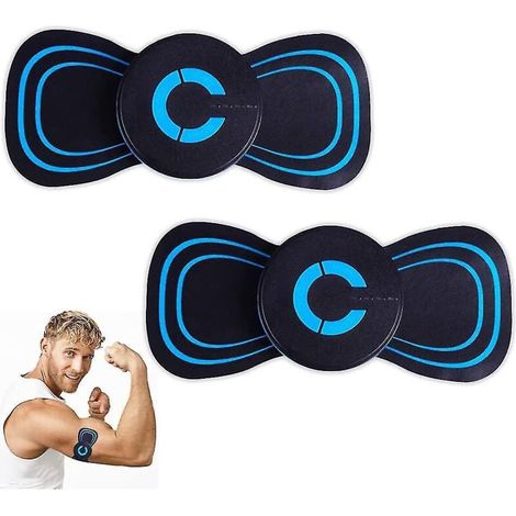 Lot de 2 mini masseurs électriques portables pour la nuque, massage cervical pour soulager la douleur, mini appareil de massage (1/4)
