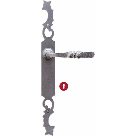 Ensemble de porte rustique Aquitaine 49 BOUVET Fer patiné - Clé i - 452