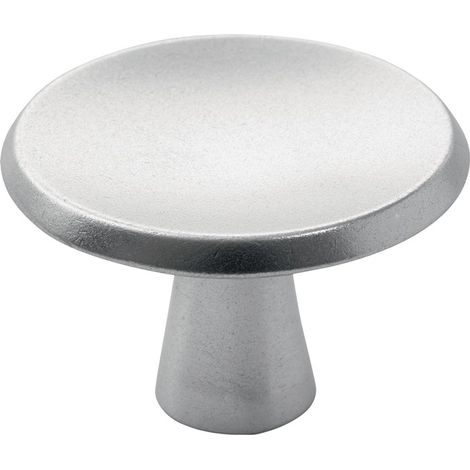 HERMETA 3751-01E Möbelknopf 3751 Aluminiumguss silberfarbig eloxiert (1/4)