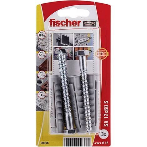 Blister de tacos SX - FISCHER Medidas: 12 mm (1/3)
