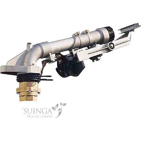 Agrar-Sprinkler 2'' Wing Metall. Einstellbarer Bewässerungswinkel. Reichweite 22 bis 52 m. Impuls-Sprinkler, Bewässerungsrohr