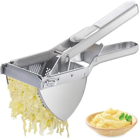 Potato Masher, Large 22 oz Masher, Heavy-Duty Stainless Steel Masher for Smooth and Fluffy Mashed Potatoes (1/5)