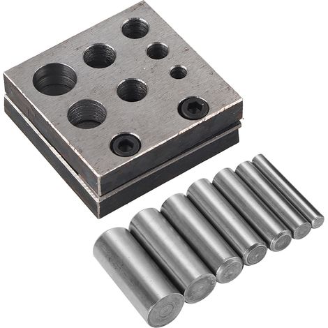 Jeu de 7 disques de poinçon en acier alliage irrégulier pour découpe de bijoux