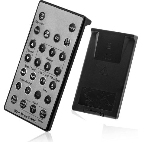 Télécommande de remplacement universelle pour système radio Bose Wave Sound Touch Music I II III IV - Sans pile, couleur argent (1/5)