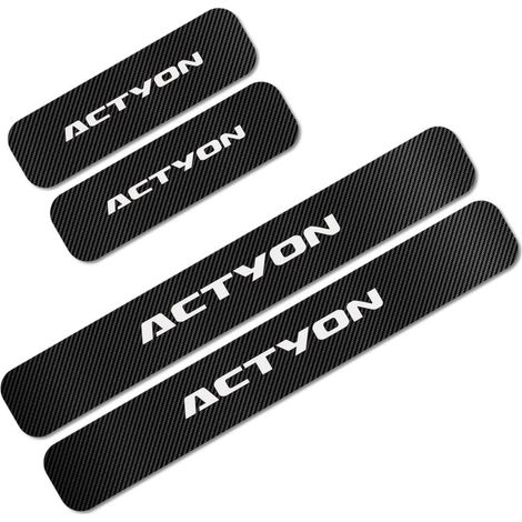(Pour Actyon) Autocollants et stickers de seuil de porte pour SsangYong Actyon,Korando,Kyron,Musso,Rexton et Tivoli - Accessoires décoratifs automobiles (1/3)