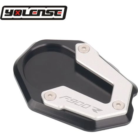 (Noir - F900R) Compatible avec les modèles BMW F900R, F900XR et F900 R XR (2020-2023) : béquille latérale, extension et support pour une meilleure stabilité. (1/4)