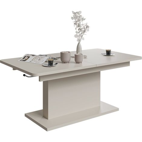 Mesa de centro convertible Houston 1253, Cachemira, 56x70x126cm, Diámetro: 0, Aglomerado laminado, Angular (1/3)