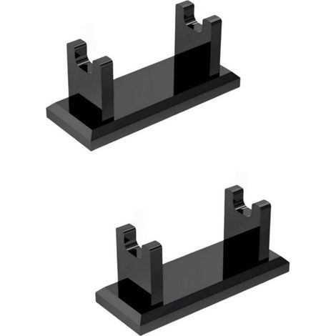 Porta rasoio in acrilico per uomo, compatibile con i modelli Viking Blade Chief, MK-23C e Shaving Revolution, colore nero trasparente, confezione da 2. (1/2)