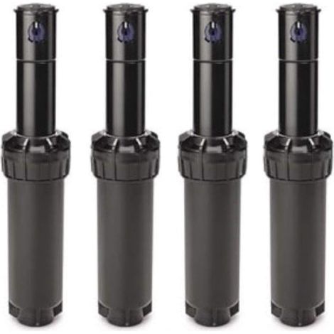 Lot de 4 Têtes d'arrosage, Rotor ajustable 40-360 degrés, Ressort robuste, Buse installée, Jardin