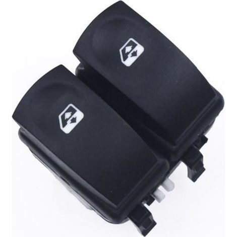 Bouton de commande de lève-vitre électrique, pour Renault Clio III Modus Twingo II 2005 2006 2007 2008 2009 [1BA6BD4] (1/4)