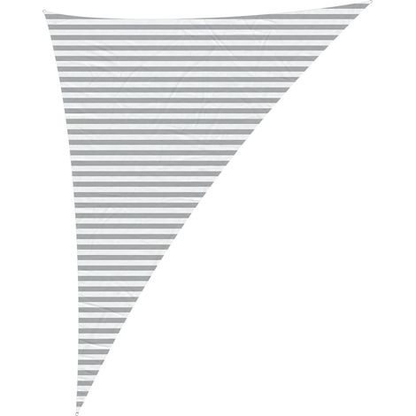 Toldo Vela de Sombra Gris claro y blanco. 4 x 5 x 6,4 m vidaXL