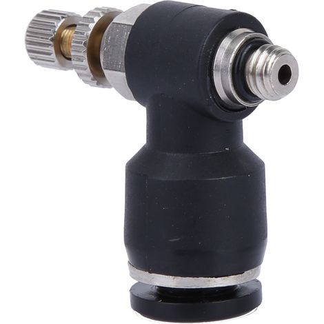 Buse CO2 pour machine de découpe laser, vanne de gaz laser (tuyau d'air 6 mm filetage M5 réglable) (1/5)