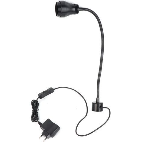 Lampe LED magnétique 7W flexible pour tours à métaux, éclairage atelier industriel 110-220V avec col de cygne (1/5)