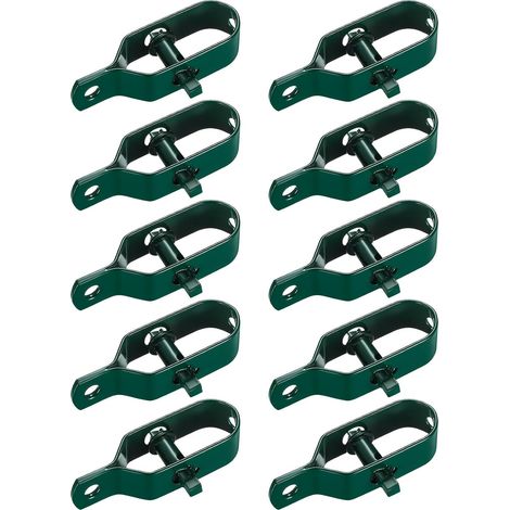 10 pezzi tenditore per fune metallica, tenditore per recinzione, tenditori per filo spinato, kit di connettori tenditore per fune per filo di tensione (verde)