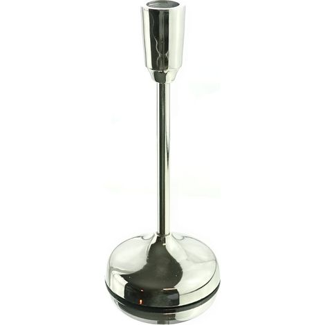 Stabkerzenhalter STYLE Silberfarben 21 cm aus Aluminium