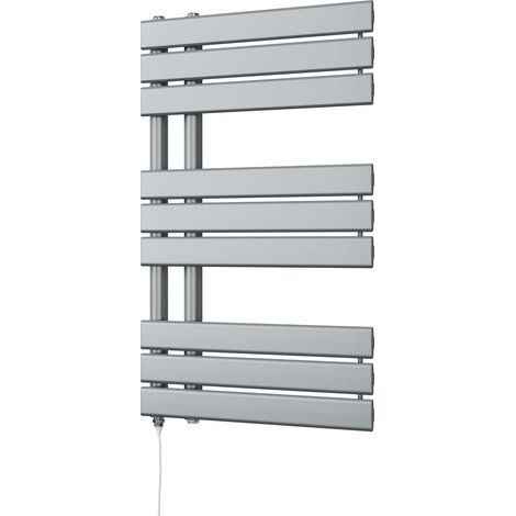 Tristan - Silver Electric Towel Rail H816mm x W500mm 400w Standard (1/3)