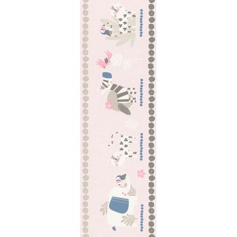 Rasch Papierborte 249873 Bambino XVIII rosa 5 x 0,17 m Wandtapete (1/2)