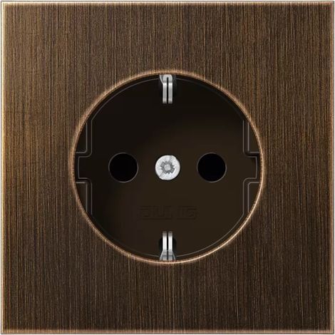 Jung SCHUKO®-Steckdose, 16 A 250 V , Serie LS, Messing antik ME 1520 AT (1/2)