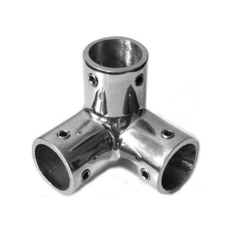 Té d'angle à 90° (3 départs) pour tube inox A4 - diametretube: 22