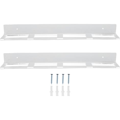 Support Mural pour Palets de Hockey, Acrylique Transparent, Lot de 2 Étagères Murales Design Invisible pour Salon, Fixation Facile (1/5)