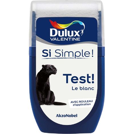 Dulux Valentine Si Simple - Peinture toutes pièces - Testeur Mat Le Blanc 30 mL