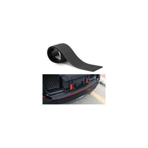 Protector de parachoques trasero, protector universal para la tapa del maletero, antiarañazos, protege los embellecedores de accesorios para SUV/coches, negro (908 cm)