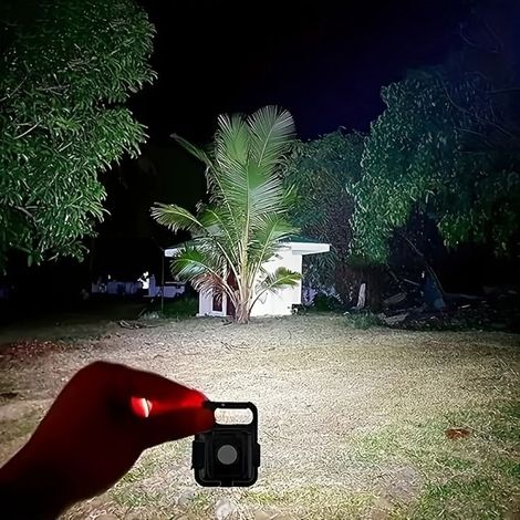 Lampe torche porte clé LED rechargeable USB 500mAh mini lampe poche camping urgence zoom (1/5)