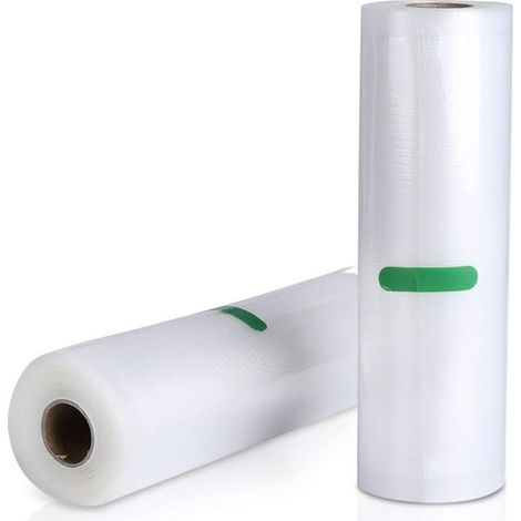 2 rouleaux de sacs à vide de papier d'aluminium pour vendeurs de vide de barre, rouleaux de papier de papier d'aluminium professionnels (1/4)