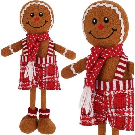 Biscotti di pan di zenzero a forma di gnomo natalizio per le feste, statuetta decorativa a forma di gnomo JUMIhome (1/4)