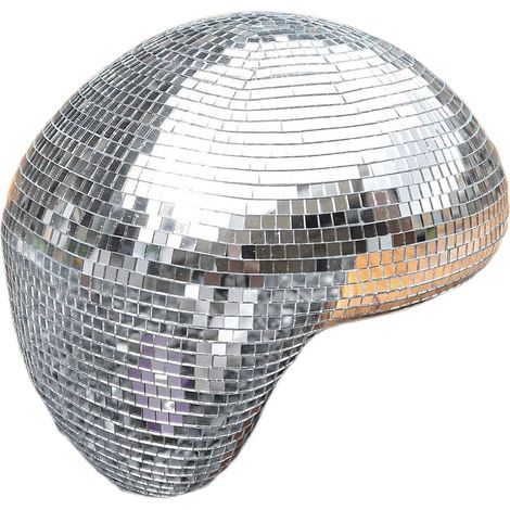 Sfera da discoteca a specchio per bar e decorazioni per feste, sfera in vetro fuso riflettente, decorazione unica per la casa (1/5)