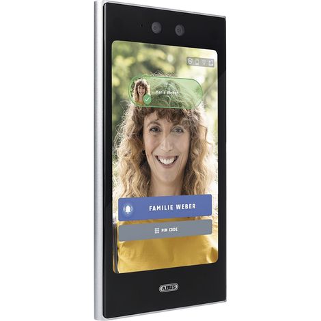 Abus FaceXess Türsprechanlage - Video Türklingel mit Kamera und LCD-Touchscreen 1280x1080 Pixel, schwarz/silber (1/5)