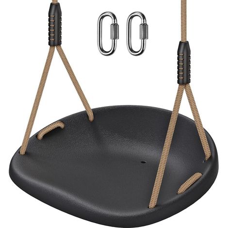 Heavy Duty Swing Seat Adjustable Rope Carabiners Cushion Style Non-Slip (1/5)