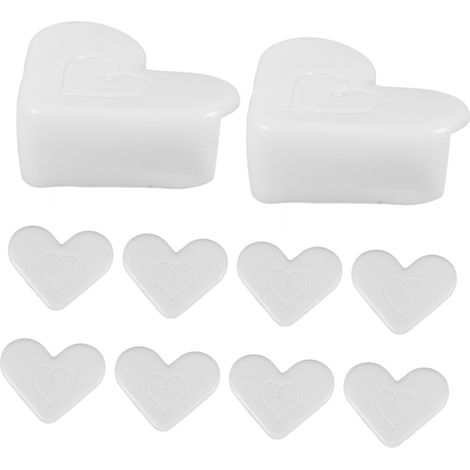 10 protège-coins pour meubles, silicone, blanc, pour tables (1/5)